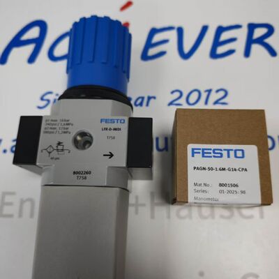 Festo PAGN-50-1.6M-G14-CPA EN 837-1 เกจวัดแรงดันแบบติดตั้งบนแผงหน้าแปลน