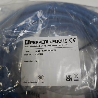 NCN8-18GM40-N0-10M เซนเซอร์จับความใกล้เคียงแบบเหนี่ยวนำแบบไม่ฟลัช สายเคเบิลคงที่ 10 ม.