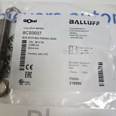BALLUFF BCS M12T4D2-PSM40C-S04G เครื่องตรวจจับความใกล้ชิดขนาดจุ