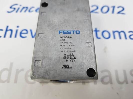 Festo MFH-5-1/4 โซลินอยด์วาล์วก้านนำร่อง
