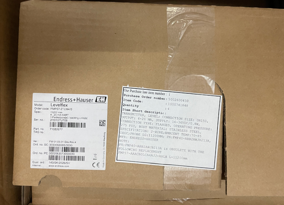 E+H FMP57-2TLM4/0 เครื่องส่งระดับเรดาร์นำทาง Levelflex