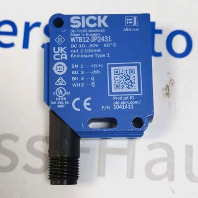 SICK WTB12-3P2431 เครื่องตรวจจับแสงไฟฟ้าที่ปราบปรามพื้นหลัง