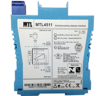 MTL4511 MTL Instruments Switch/Proximity Detector Interface 1-channel พร้อมการตรวจสอบความผิดพลาดของสาย