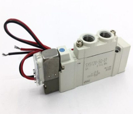 SMC SY5120-5G-01 วาล์ว Sol, SY5000 SOL/VALVE, RUBBER SEAL ความดันเฉพาะ 24 VDC
