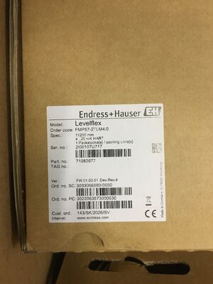 E+H FMP57-2TLM4/0 เครื่องส่งระดับเรดาร์คลื่นที่นําทางแบบ Levelflex