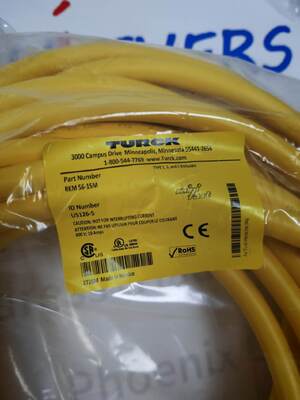 สายเชื่อมต่อแอคทูเอเตอร์และเซ็นเซอร์ Turck RKM56-15M